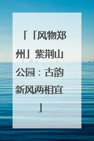 「风物郑州」紫荆山公园：古韵新风两相宜