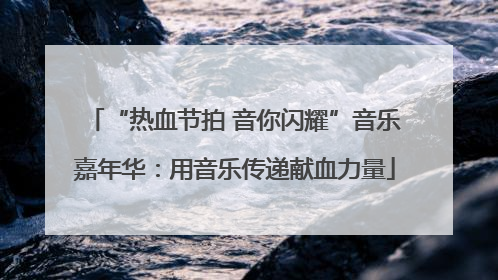 “热血节拍 音你闪耀”音乐嘉年华：用音乐传递献血力量