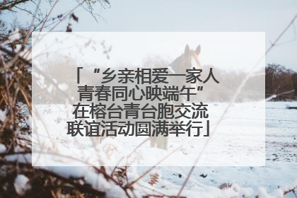 “乡亲相爱一家人 青春同心映端午” 在榕台青台胞交流联谊活动圆满举行