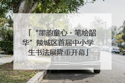 “墨韵童心・笔绘韶华”陵城区首届中小学生书法展隆重开幕