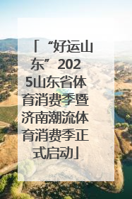 “好运山东”2025山东省体育消费季暨济南潮流体育消费季正式启动
