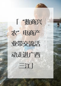 “数商兴农”电商产业带交流活动走进广西三江