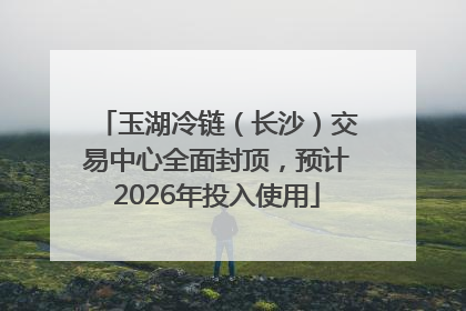 玉湖冷链（长沙）交易中心全面封顶，预计2026年投入使用
