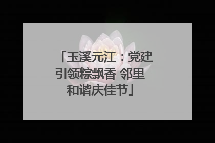 玉溪元江：党建引领粽飘香 邻里和谐庆佳节