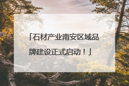 石材产业南安区域品牌建设正式启动！