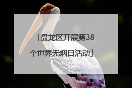 盘龙区开展第38个世界无烟日活动