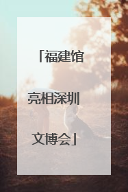 福建馆亮相深圳文博会