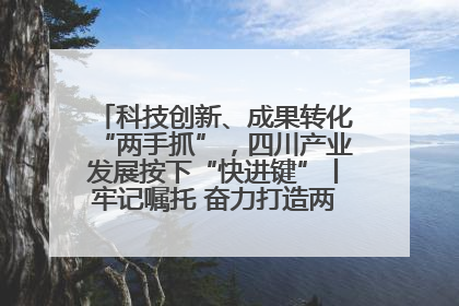 科技创新、成果转化“两手抓”，四川产业发展按下“快进键”丨牢记嘱托 奋力打造两高地两基地一屏障
