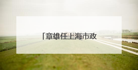 章雄任上海市政府办公厅主任