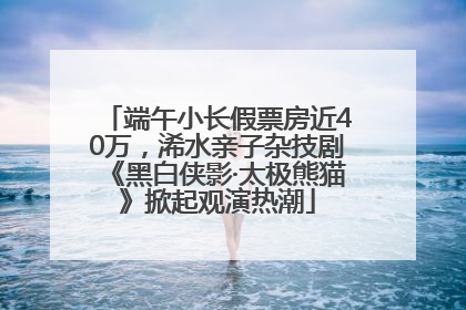 端午小长假票房近40万，浠水亲子杂技剧《黑白侠影·太极熊猫》掀起观演热潮