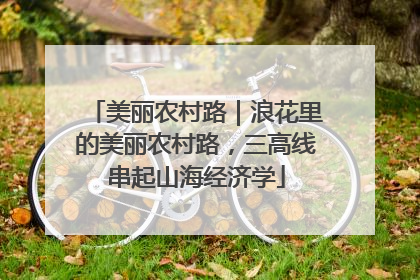 美丽农村路｜浪花里的美丽农村路，三高线串起山海经济学