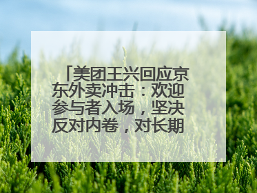 美团王兴回应京东外卖冲击：欢迎参与者入场，坚决反对内卷，对长期很有信心