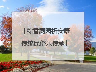 粽香满园祈安康 传统民俗乐传承