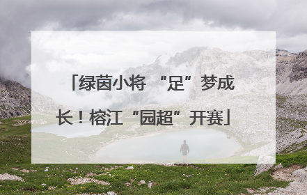 绿茵小将 “足”梦成长！榕江“园超”开赛