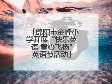 绵阳市金峰小学开展“快乐英语 童心飞扬”英语节活动