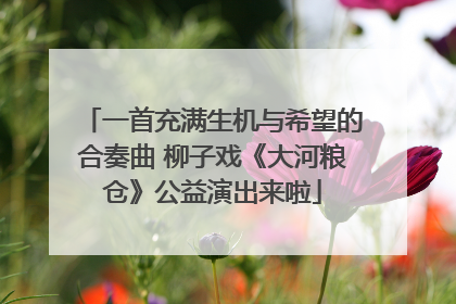 一首充满生机与希望的合奏曲 柳子戏《大河粮仓》公益演出来啦
