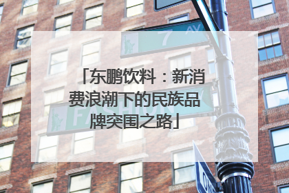 东鹏饮料：新消费浪潮下的民族品牌突围之路