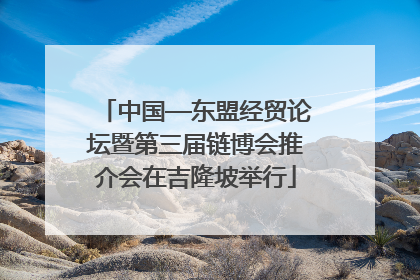 中国—东盟经贸论坛暨第三届链博会推介会在吉隆坡举行