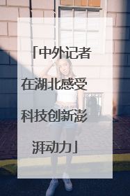 中外记者在湖北感受科技创新澎湃动力