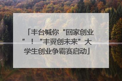 丰台喊你“回家创业”！“丰翼创未来”大学生创业争霸赛启动