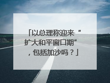 以总理称迎来“扩大和平窗口期”，包括加沙吗？