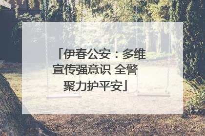 伊春公安：多维宣传强意识 全警聚力护平安