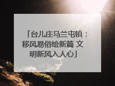 台儿庄马兰屯镇：移风易俗绘新篇 文明新风入人心