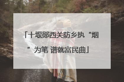 十堰郧西关防乡执“烟”为笔 谱就富民曲