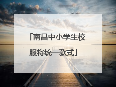 南昌中小学生校服将统一款式