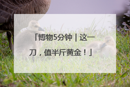 博物5分钟｜这一刀，值半斤黄金！