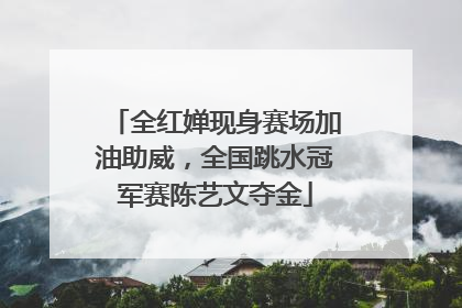 全红婵现身赛场加油助威，全国跳水冠军赛陈艺文夺金
