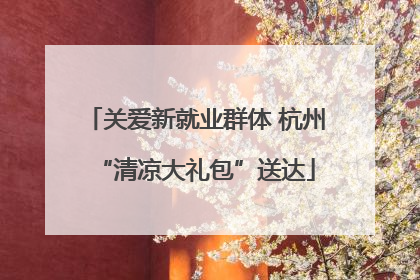 关爱新就业群体 杭州“清凉大礼包”送达