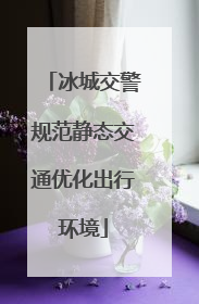 冰城交警规范静态交通优化出行环境