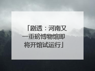 剧透：河南又一重磅博物馆即将开馆试运行