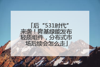 后“531时代”来袭！隆基绿能发布轻质组件，分布式市场后续会怎么走
