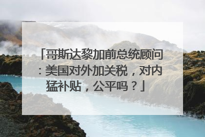 哥斯达黎加前总统顾问：美国对外加关税，对内猛补贴，公平吗？