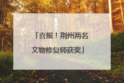 喜报！荆州两名文物修复师获奖