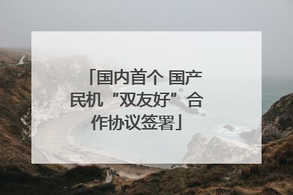 国内首个 国产民机“双友好”合作协议签署