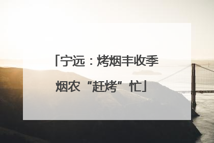 宁远：烤烟丰收季 烟农“赶烤”忙