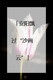 安阳飘过“沙画云”
