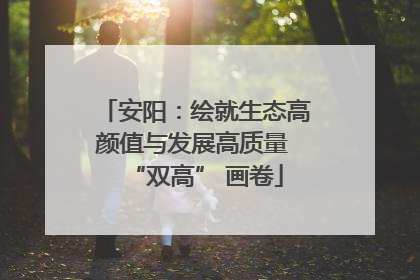 安阳：绘就生态高颜值与发展高质量 “双高” 画卷