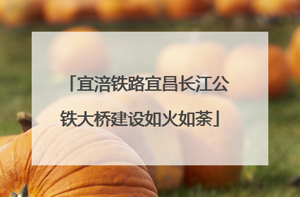 宜涪铁路宜昌长江公铁大桥建设如火如荼