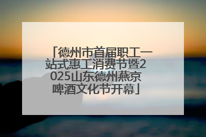 德州市首届职工一站式惠工消费节暨2025山东德州燕京啤酒文化节开幕