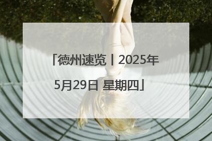 德州速览丨2025年5月29日 星期四