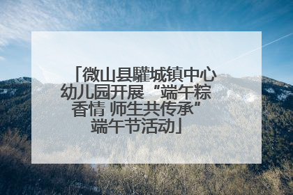 微山县驩城镇中心幼儿园开展“端午粽香情 师生共传承”端午节活动