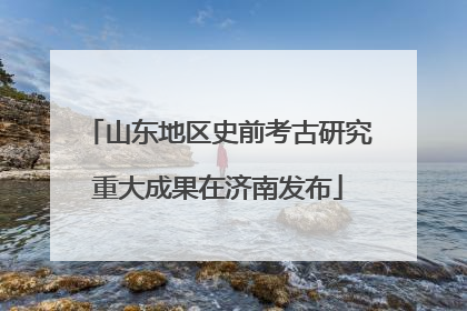 山东地区史前考古研究重大成果在济南发布