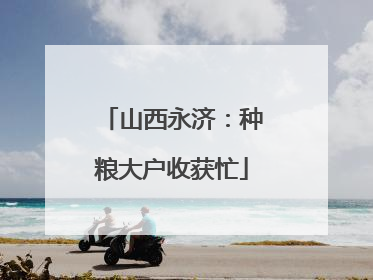 山西永济：种粮大户收获忙