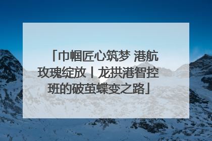 巾帼匠心筑梦 港航玫瑰绽放丨龙拱港智控班的破茧蝶变之路