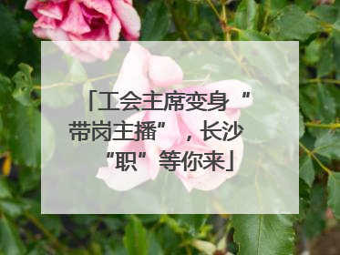 工会主席变身“带岗主播”，长沙“职”等你来