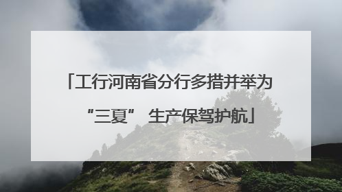 工行河南省分行多措并举为“三夏” 生产保驾护航